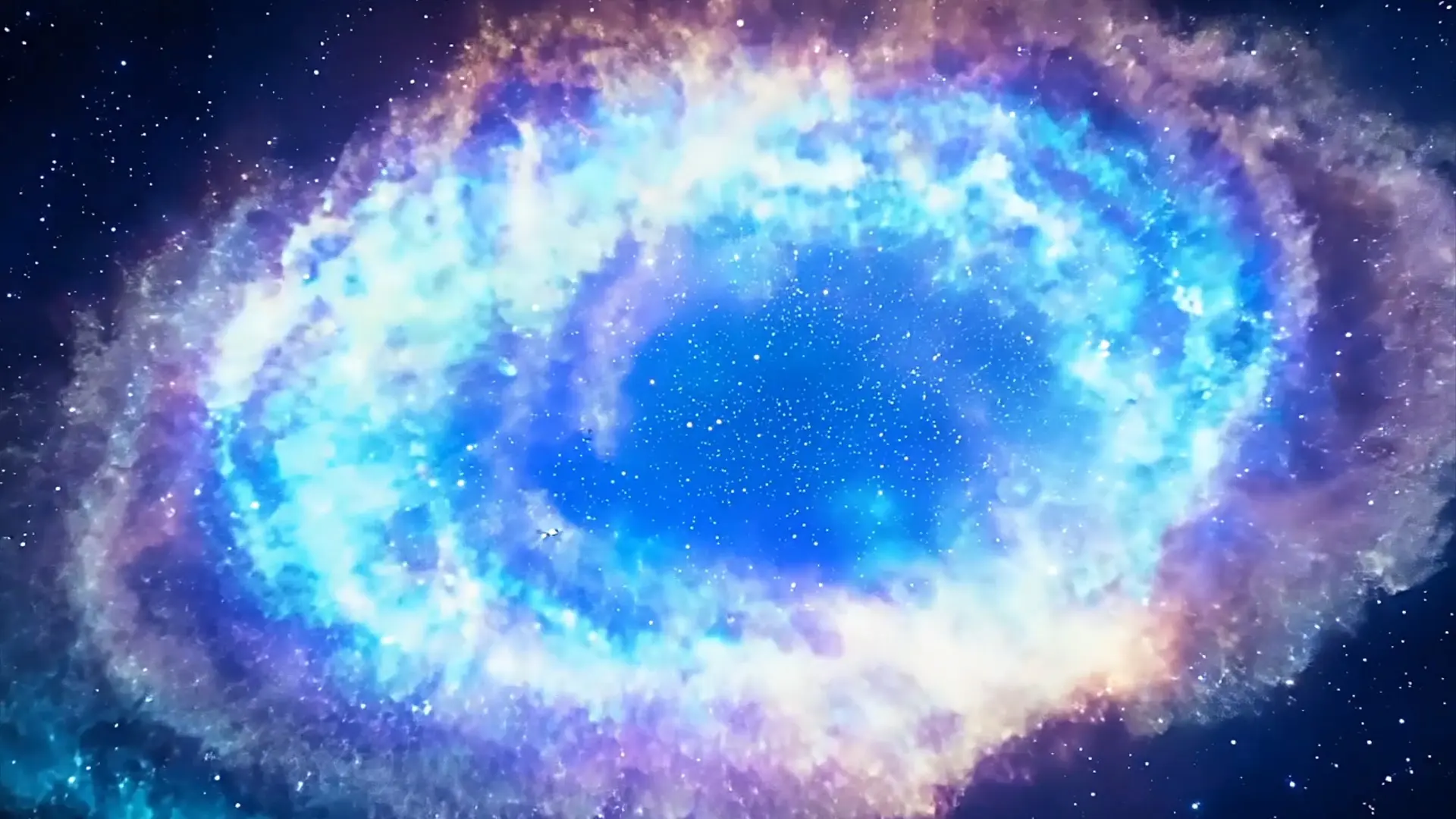 Vibrant Nebula Transition Effect for Cinematic Title Animation